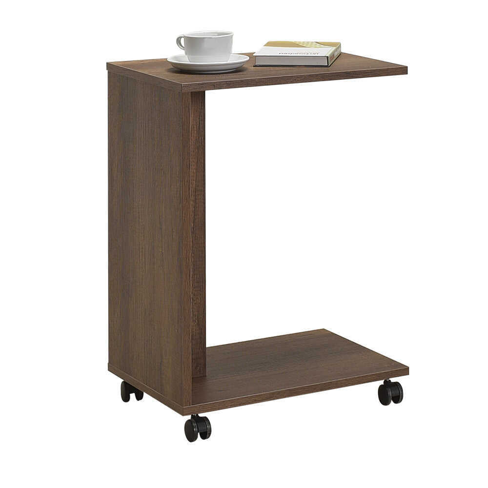 Side Table With Wheels Oslo Walnut SHP