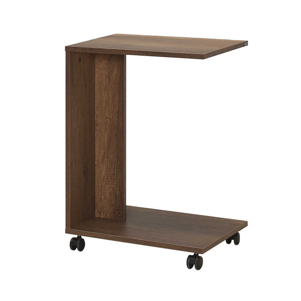 Side Table With Wheels Oslo Walnut SHP