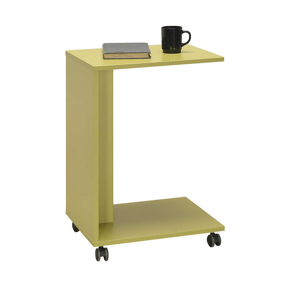 Side Table With Wheels Green SHP