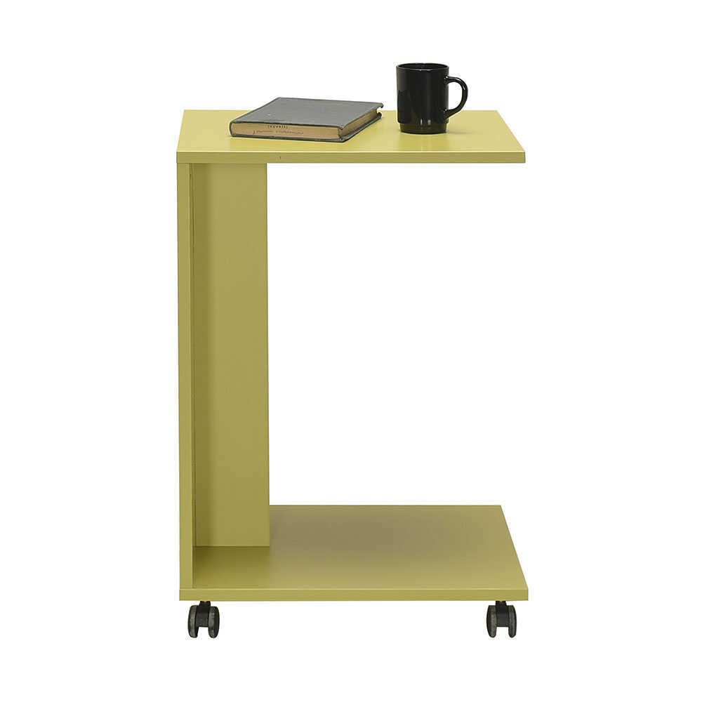 Side Table With Wheels Green SHP