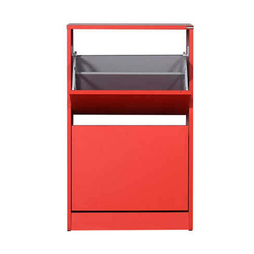 Shoe Cabinet W/ Two Section Red SHC