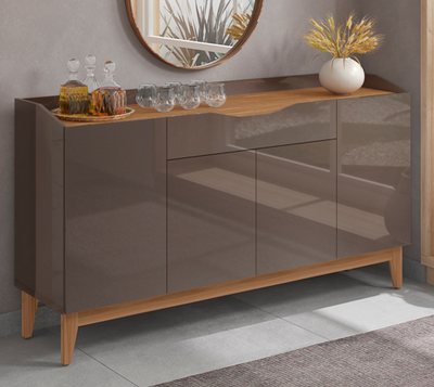 Buffet Ravena Pearl Grey/Noce