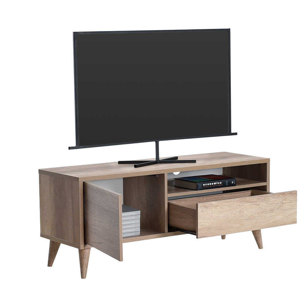 Retro Tv Stand W/ One Drawer & One Section Tori TVR