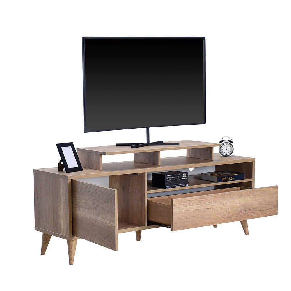 Retro Tv Stand W/ One Drawer & One Section & Step Tori TVR