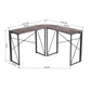 L-Shaped Folding Gaming Desk Home Office Corner Table Albertin