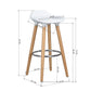 Barstools Plastic Seat Wooden Legs Bar Stools Jasmine