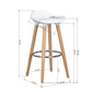 Barstools Plastic Seat Wooden Legs Bar Stools Jasmine