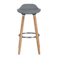 Barstools Plastic Seat Wooden Legs Bar Stools Jasmine