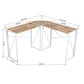 L-Shaped Folding Gaming Desk Home Office Corner Table Albertin
