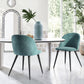 Dining Chairs Fabric Upholstered Metal Legs Kitchen Side Chair Zomba