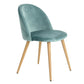 Dining Chairs Velvet Upholstered Metal Legs Kitchen Side Chair Zomba