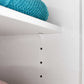 Laundry Cabinet W/ Laundry Basket Section & One Drawer & One Door High Gloss White ADR