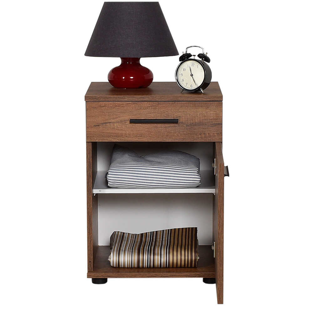 Newline Nightstand W/ One Drawer & One Section Oslo Walnut KMD