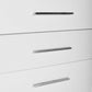 Laundry Cabinet W/ Laundry Basket Section & One Drawer & One Door High Gloss White ADR