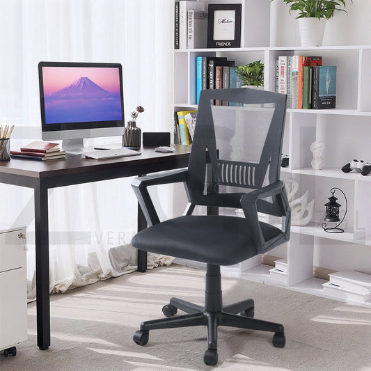 Home Study Chair Modern Home Office Desk Chair Mesh Upholstery Iael