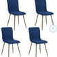 Dining Chairs Fabric Upholstered Metal Legs Scargill