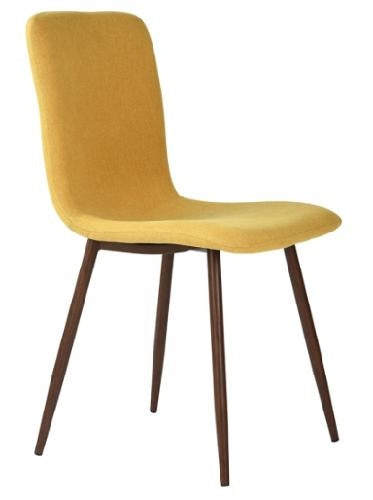 Dining Chairs Fabric Upholstered Metal Legs Scargill