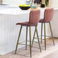 Barstools Fabric Upholstered Golden Legs Bar Stools Scargill