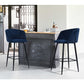Barstools Velvet Upholstered Bar Stools Aldridge
