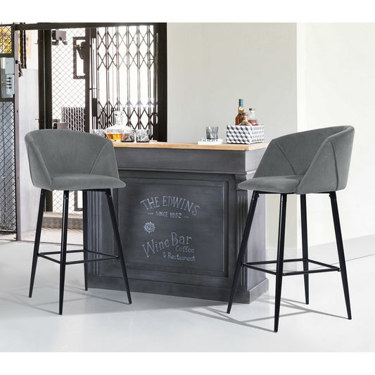 Barstools Velvet Upholstered Bar Stools Aldridge