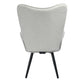 Fabric Accent Chair Modern Tufted Button Wingback Wooden Legs Bogdan