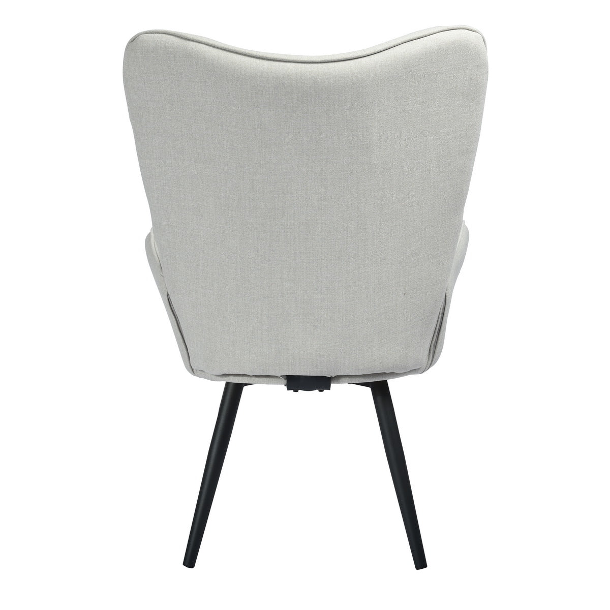 Fabric Accent Chair Modern Tufted Button Wingback Wooden Legs Bogdan