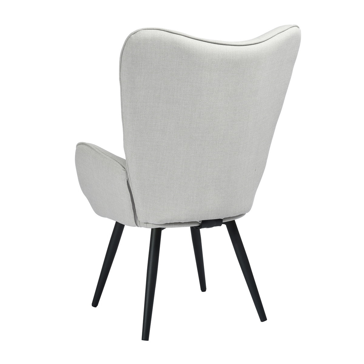 Fabric Accent Chair Modern Tufted Button Wingback Wooden Legs Bogdan