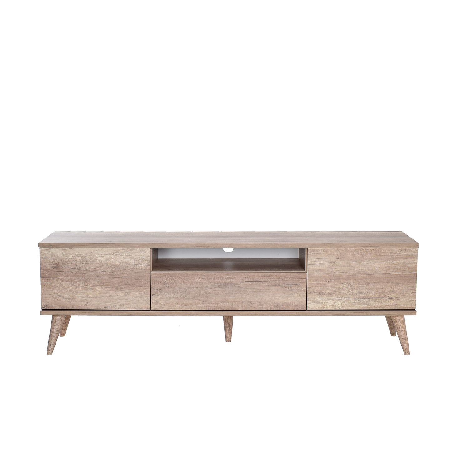 Retro Tv Stand W/ One Drawer & Two Sections Tori TVR