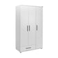 White Series Wardrobe W/ Three Doors and One Drawer White GRD