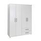 White Series Wardrobe W/ Four Doors and Two Drawers White GRD