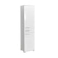 Multipurpose Cabinet W/ Two Sections & One Drawer   High Gloss White ADR
