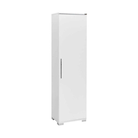 Multipurpose Cabinet W/ Four Shelves & One Door High Gloss White ADR