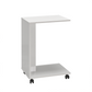 Side Table With Wheels High Gloss White SHP
