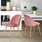 Dining Chairs Velvet Upholstered Metal Legs Kitchen Side Chair Zomba