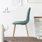 Dining Chairs Velvet Upholstered Metal Legs Charlton