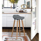 Barstools Plastic Seat Wooden Legs Bar Stools Jasmine
