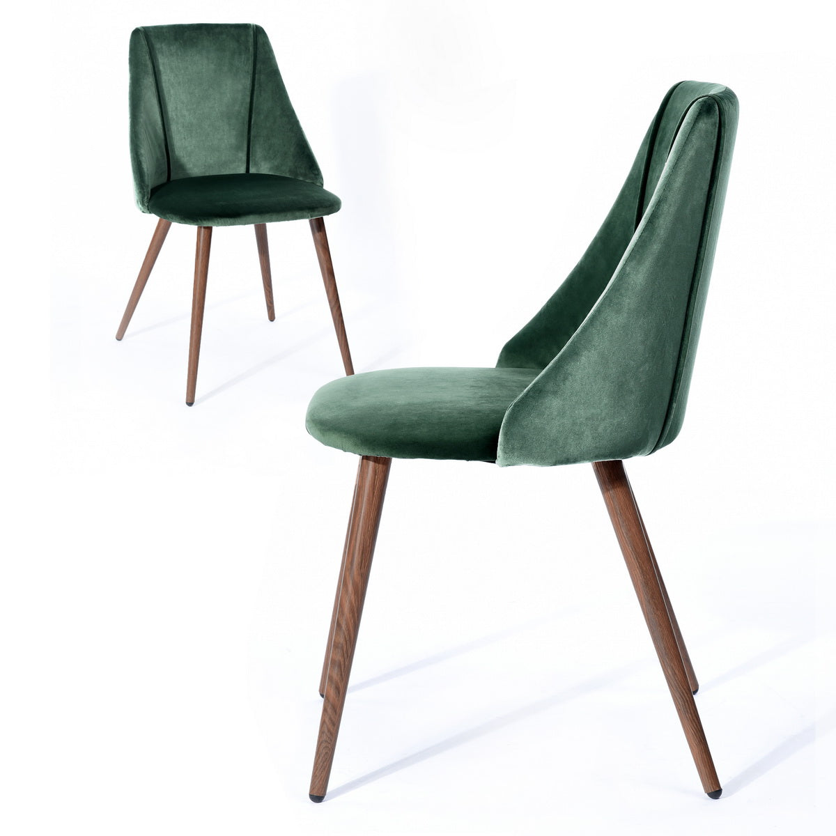 Dining Chairs Velvet Upholstered Metal Legs Smeg