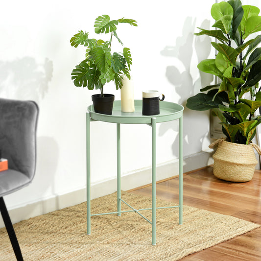 Folding Table with Removable Tray Gladom