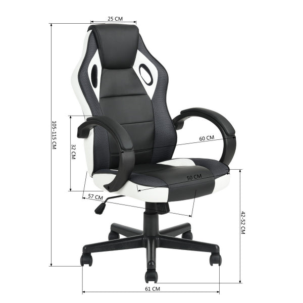 Gaming Chair Racing Office Chair Seat Height Adjustment Tunney