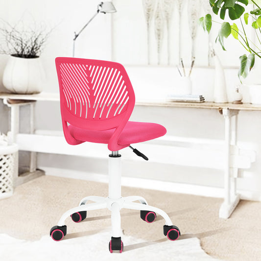 Home Study Chair Modern Home Office Desk Chair Mesh Upholstery Carnation