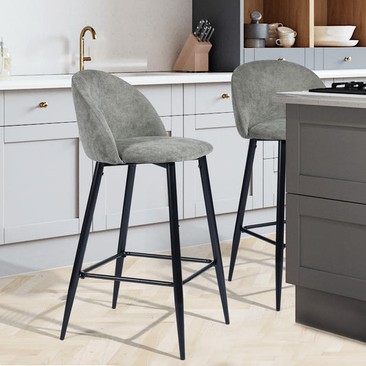 Barstools Fabric Upholstered Bar Stools Haseeb