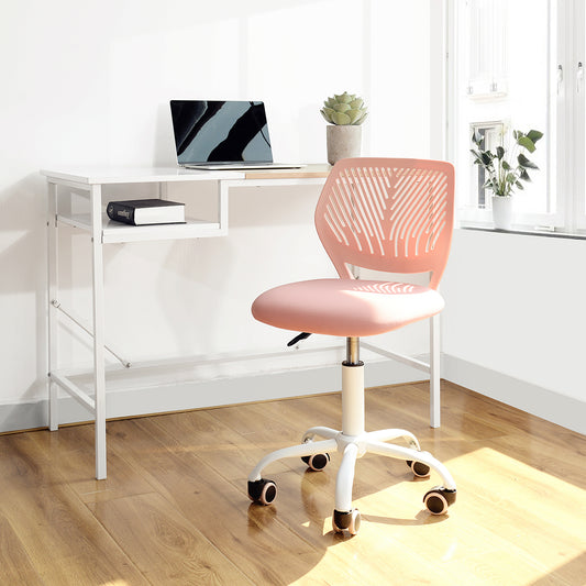 Home Study Chair Modern Home Office Desk Chair Mesh Upholstery Carnation