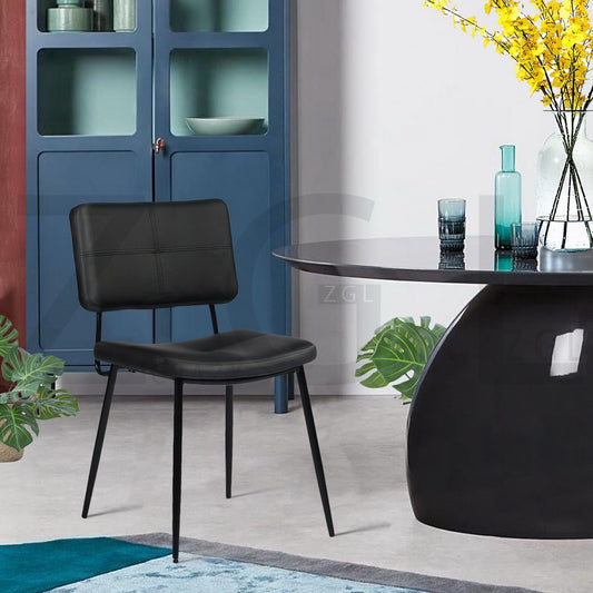Dining Chairs Fabric Upholstered Metal Legs Karomi