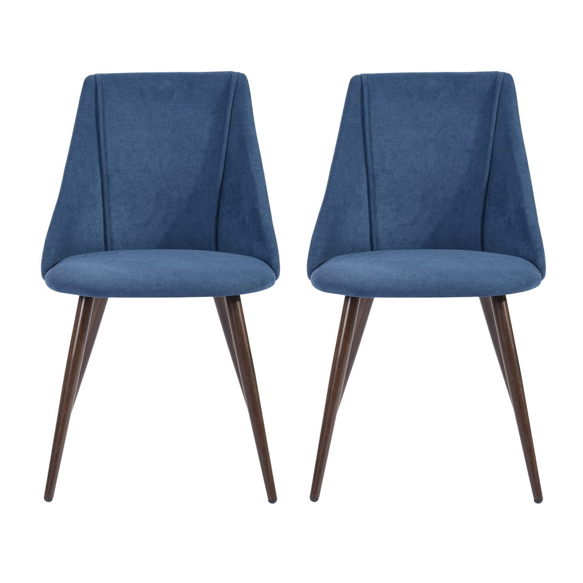 Dining Chairs Fabric Upholstered Metal Legs Smeg