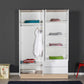 Base Teen Room Wardrobe W/ Four Doors & Two Drawers Italian Oak & White GRD