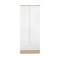 Base Teen Room Wardrobe W/ Two Doors & One Drawer Italian Oak & White GRD