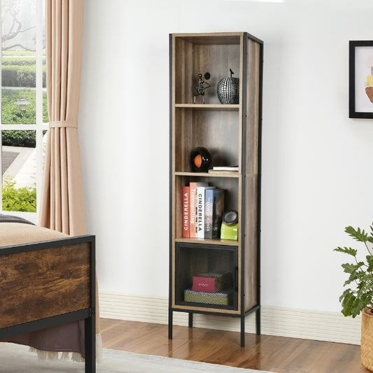4-storey Storage Cabinet with Metal Legs Loft