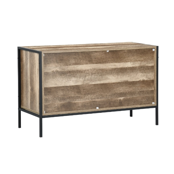Sideboard Buffet Cabinet with 1 Door and 3 Shelves Loft