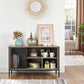 Sideboard Buffet Cabinet with 1 Door and 3 Shelves Loft