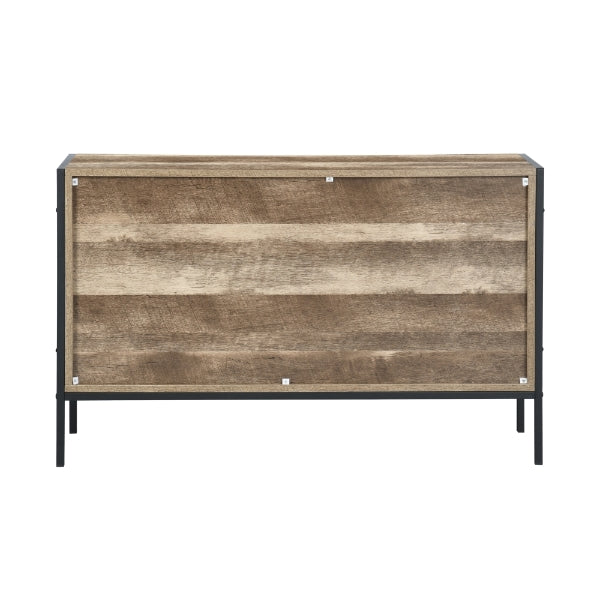 Sideboard Buffet Cabinet with 1 Door and 3 Shelves Loft
